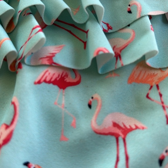 Janie and jack blue flamingo long sleeve swim suit - Picture 6 of 8